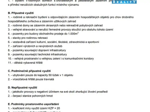 Prodej stavebního pozemku 1091 m²