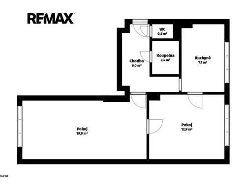 Prodej bytu 2+1 52 m²