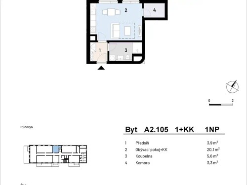 Prodej bytu 1+kk 34 m²