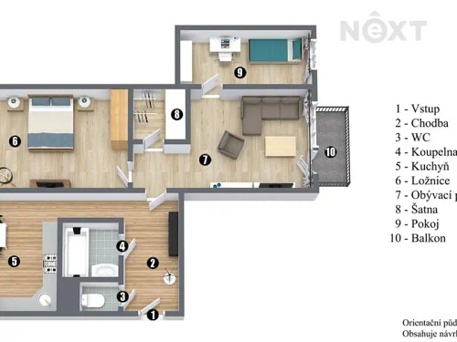Prodaný byt 3+1 65 m²