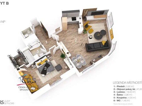 Prodej bytu 2+kk 75 m²