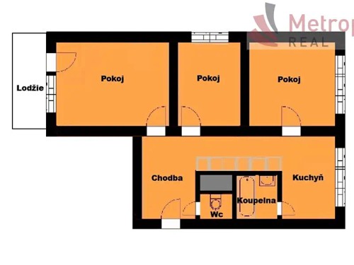 Prodaný byt 3+1 61 m²