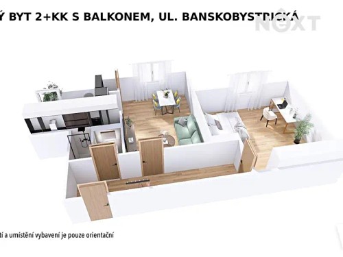 Prodej bytu 2+kk 61 m²
