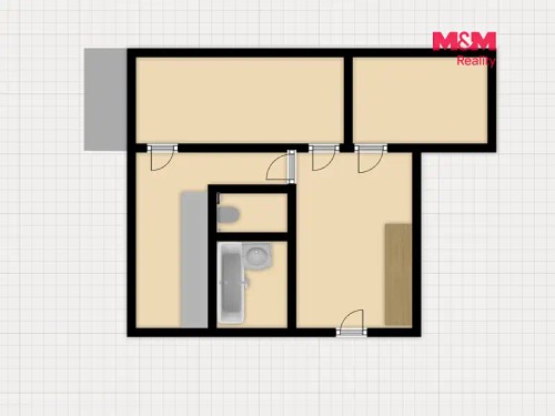 Prodej bytu 2+1 59 m²