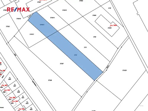 Prodej stavebního pozemku 2978 m²