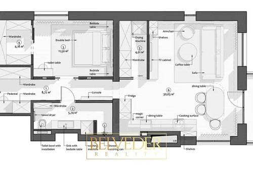 Prodaný byt 2+kk 70 m²