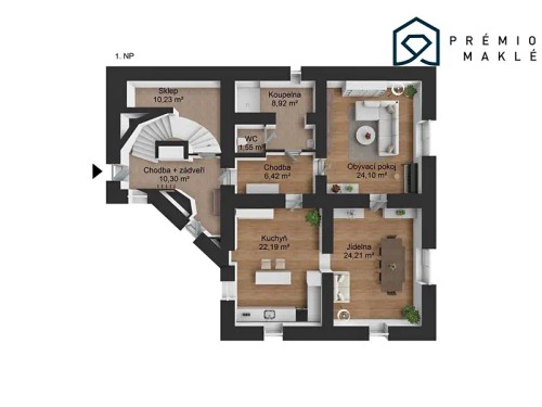 Prodej domu 200 m², pozemek 1287 m²