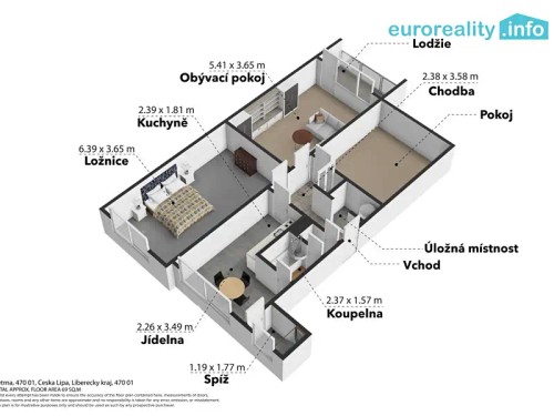 Prodaný byt 3+1 82 m²