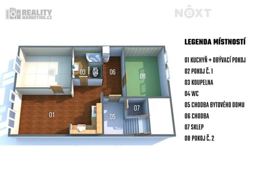 Prodej bytu 3+kk 57 m²