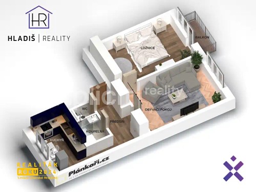 Prodej bytu 2+1 51 m²