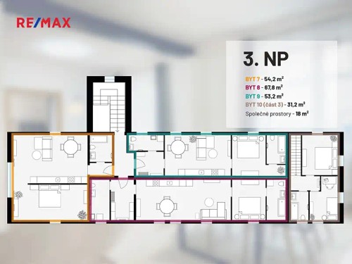 Prodej bytu 3+kk 68 m²