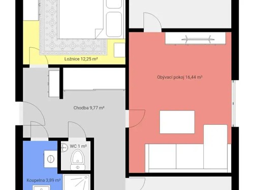Prodej bytu 4+1 68 m²