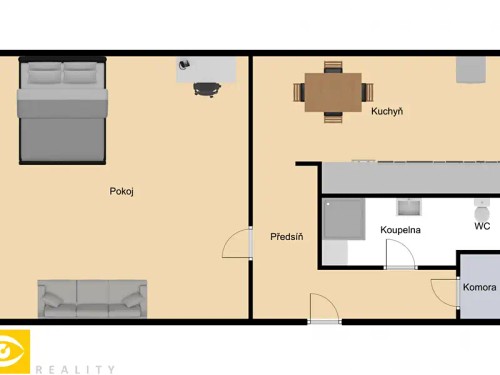 Prodej bytu 1+1 37 m²
