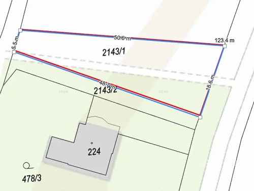 Prodej stavebního pozemku 581 m²