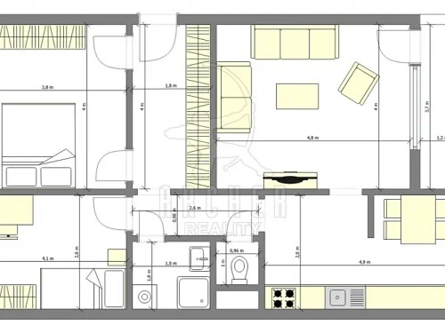 Prodej bytu 3+1 75 m²