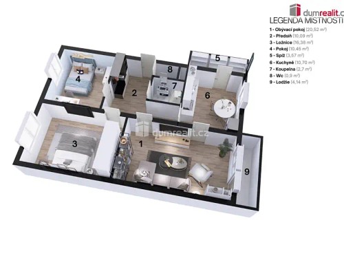 Prodaný byt 3+1 84 m²