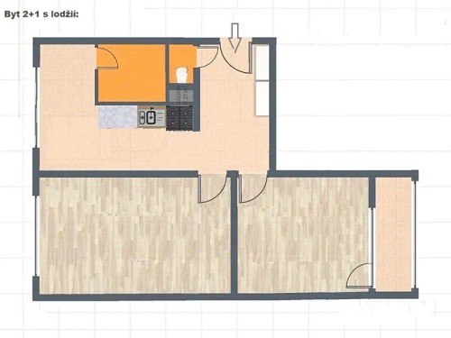 Prodaný byt 2+1 62 m²