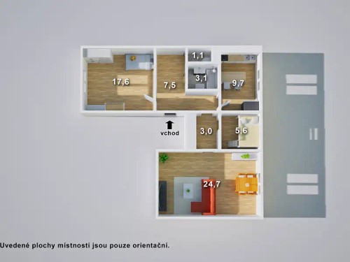 Prodej bytu 3+1 77 m²