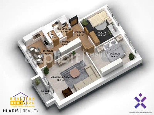 Prodej bytu 3+1 73 m²