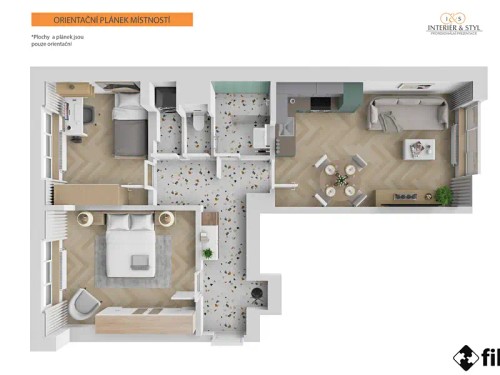 Prodaný byt 3+kk 56 m²