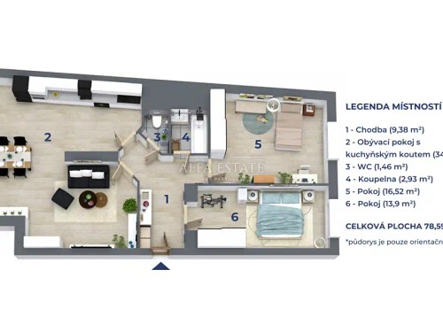 Prodej bytu 3+kk 91 m²