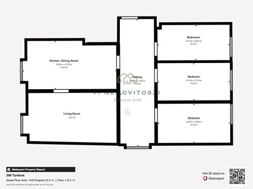 Prodej bytu 3+1 55 m²