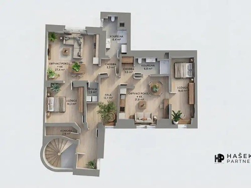 Prodej bytu 4+kk 122 m²