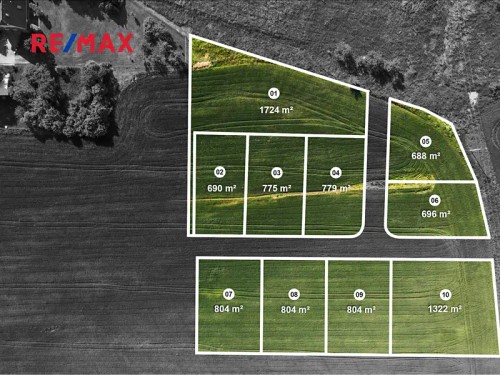 Prodej stavebního pozemku 1322 m²