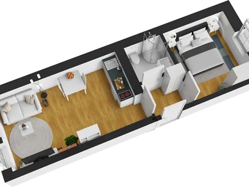 Prodaný byt 2+kk 33 m²
