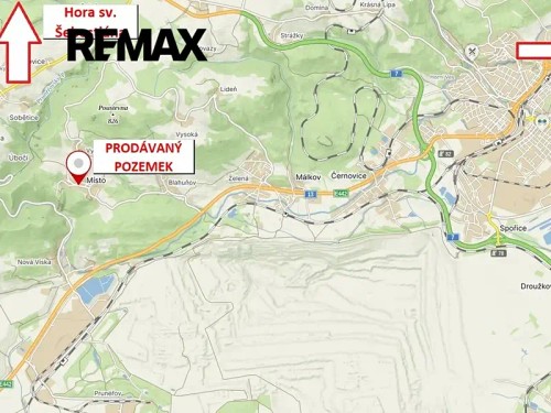 Prodej stavebního pozemku 1363 m²