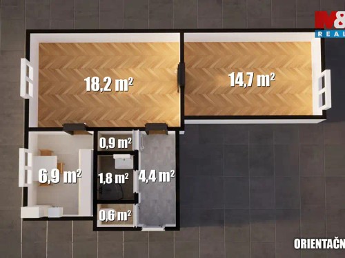 Prodaný  byt 2+1 48 m²