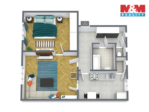 Prodaný byt 2+1 61 m²