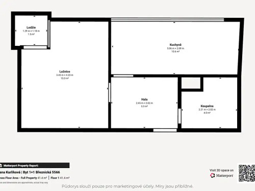 Prodaný byt 1+1 34 m²