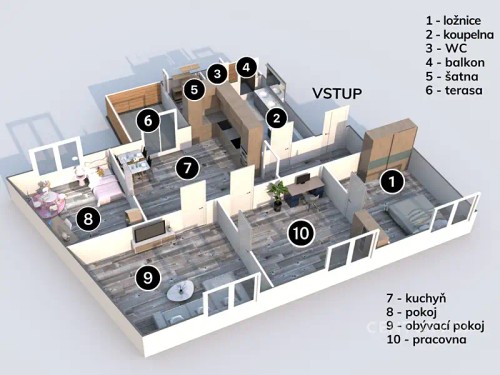 Prodej bytu 5+kk 135 m²