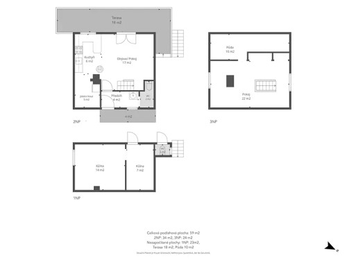 Prodej chaty 65 m², pozemek 441 m²