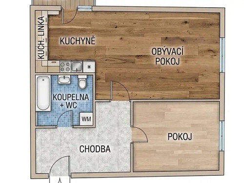 Prodej bytu 2+kk 53 m²