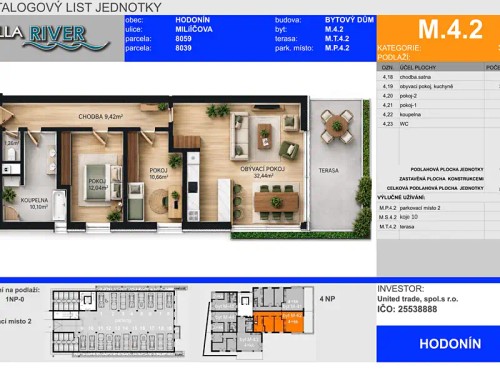 Prodej bytu 3+kk 82 m²