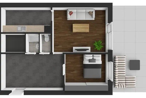 Prodej bytu 2+1 56 m²