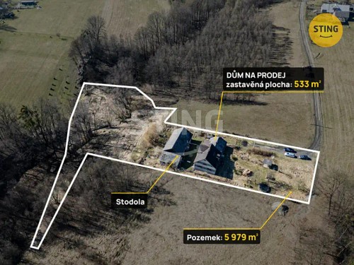 Prodej domu 234 m², pozemek 5979 m²