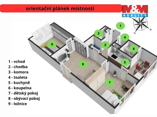 Prodaný byt 3+1 64 m²