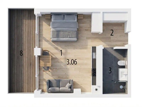 Prodej bytu 1+kk 35 m²