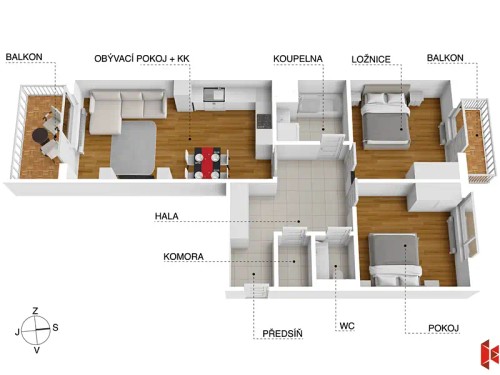 Prodej bytu 3+kk 79 m²