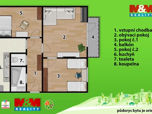 Prodaný byt 3+1 70 m²