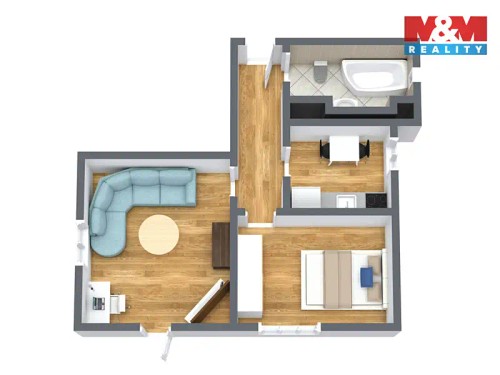 Prodej bytu 2+1 45 m²