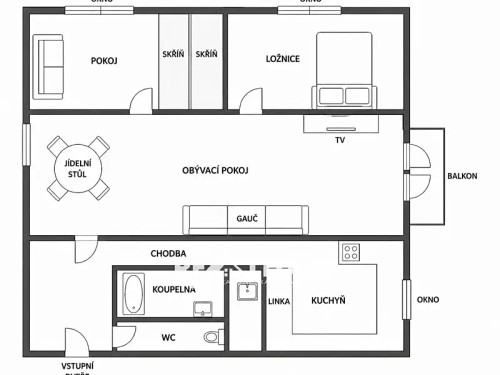 Prodej bytu 3+1 59 m²