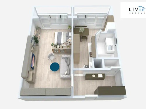 Prodaný byt 1+1 45 m²