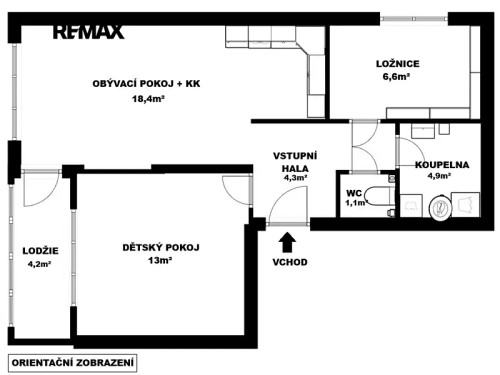 Prodej bytu 3+kk 52 m²