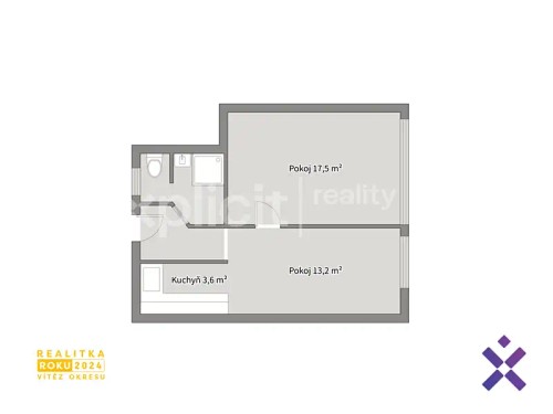 Prodaný  byt 2+kk 42 m²