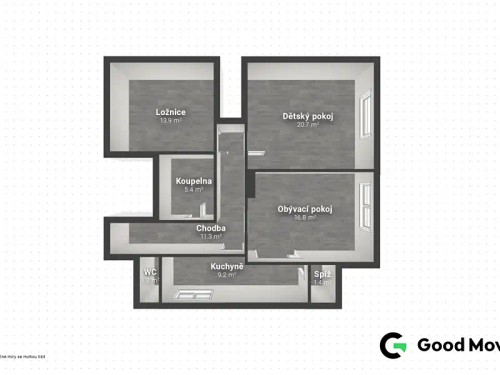 Prodaný byt 3+1 80 m²