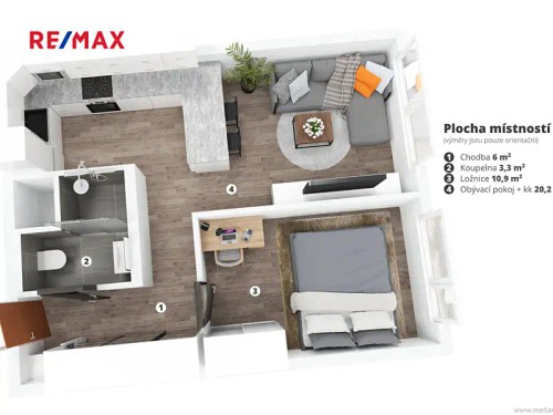 Prodej bytu 2+kk 46 m²